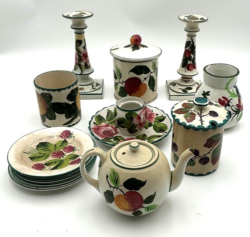 Lot 111 - A collection of mostly Wemyss ware, variously...