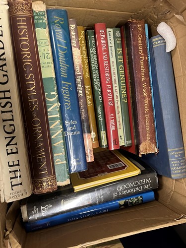 Lot 748 - Two boxes of art reference books to include...