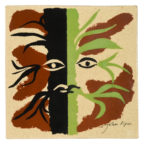 Lot 100 - John Piper OM, CH (1903-1992) for Fulham Pottery, a Seasons tile, 1983