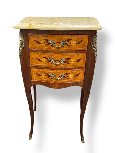 Lot 545 - A French style 20th century marble topped...