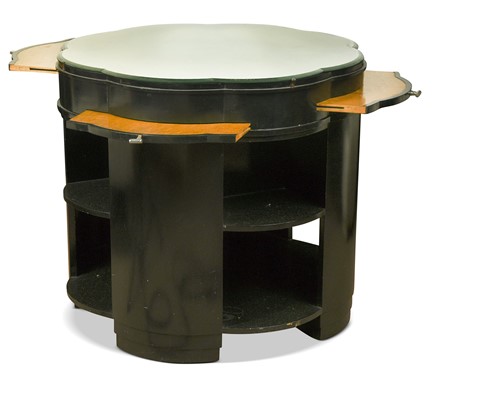 Lot 399 - An Art Deco ebonised cocktail table, circa 1930s