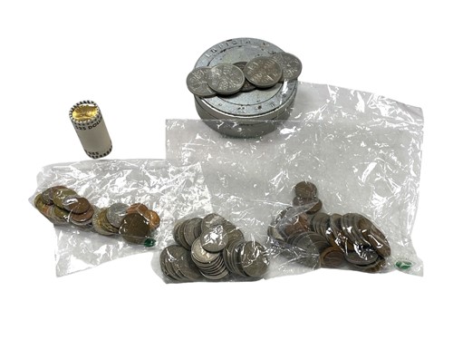 Lot 242 - A collection of UK pre-decimal coins, together...