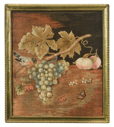 Lot 409 - An English woolwork picture, 19th century
