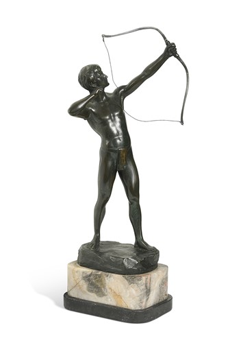 Lot 650 - Rudolf Schmotz (1884-1965) - The Archer