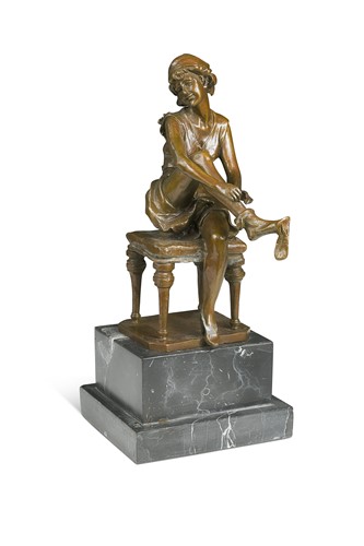 Lot 654 - After Armand Godard (French, 1824-1887) - Lady dressing
