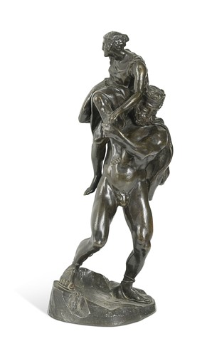 Lot 651 - A Neo-Classical bronze of The Abduction of Proserpina, 19th century