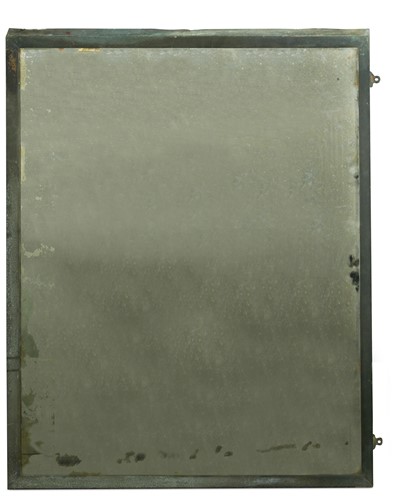 Lot 359 - A patinated copper framed wall mirror, early 20th century