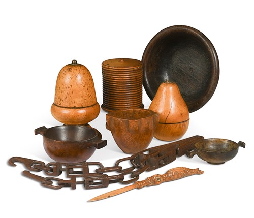 Lot 388 - A small collection of treen, 18th and 19th century