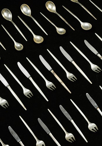 Lot 256 - Anton Michelsen, a collection of silver cutlery and flatware