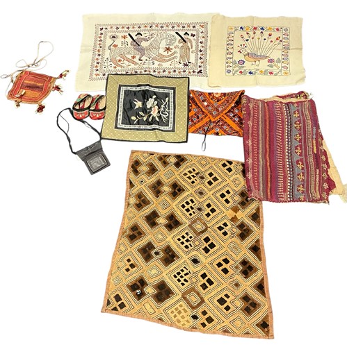 Lot 156 - A mixed group of Asian and African textiles,...