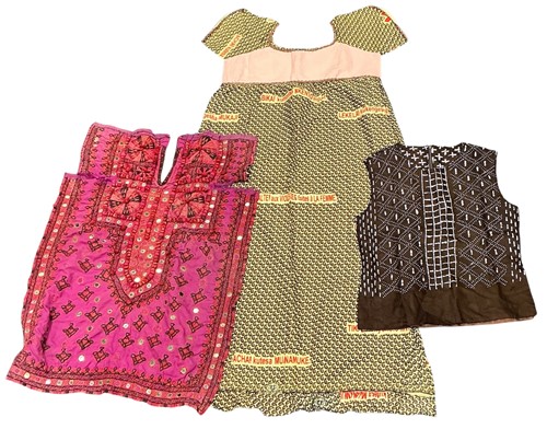 Lot 157 - A handmade African protest dress, with...