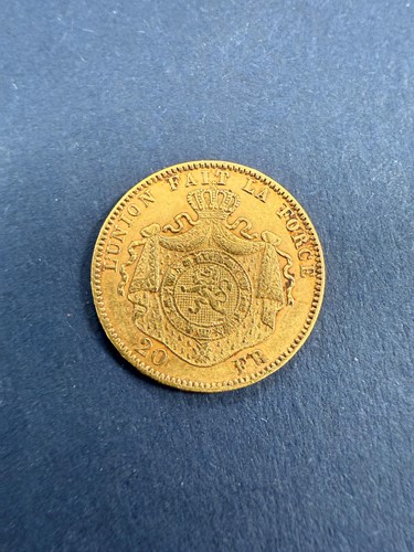 Lot 148 - Belgium - A Leopold II 20 Franc coin