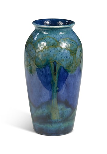 Lot 62 - Moorcroft, a Moonlit Blue pattern vase