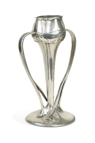 Lot 201 - Archibald Knox for Liberty and Co., a Tudric Arts and Crafts pewter vase