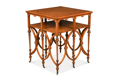 Lot 612 - An Edwardian satinwood centre table