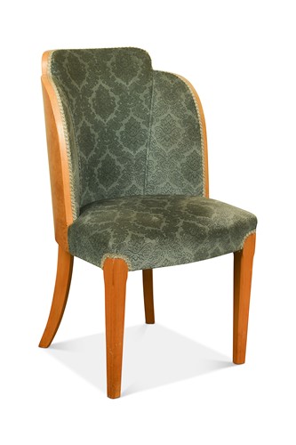 Lot 391 - Attributed to Harry & Lou Epstein, an Art Deco birdseye maple chair