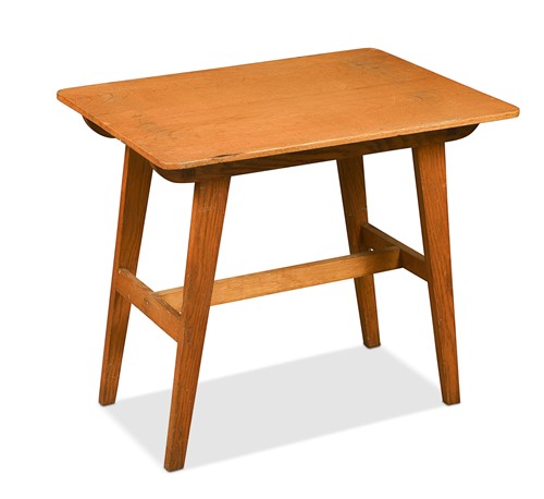 Lot 371 - A Cotswold School pale oak coffee table