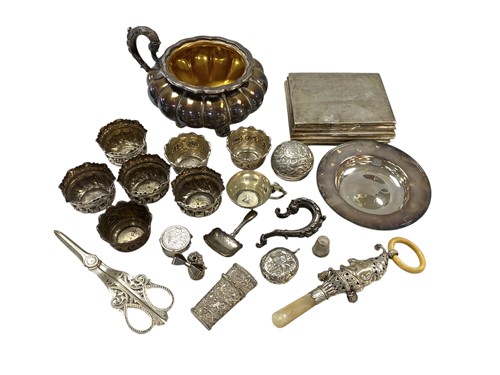 Lot 235 - A collection of silverware including armada...