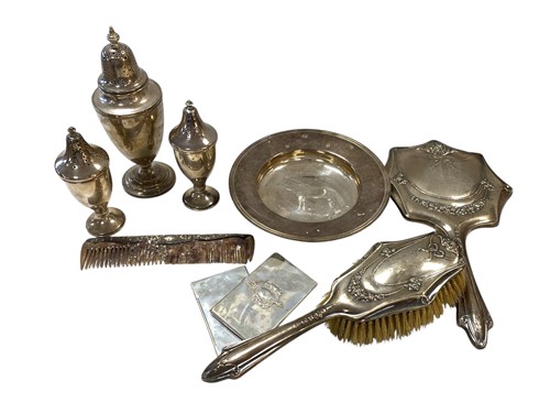 Lot 236 - A trio of casters, marked Sterling, together...