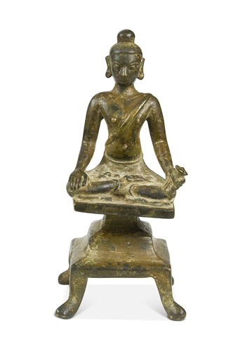 Lot 69 - A Burmese Shan bronze Buddha, 18th/19th century