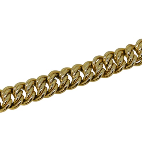 Lot 87 - A double curb link bracelet