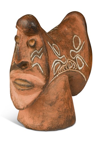 Lot 486 - A Sepik River, Papua New Guinea headrest, circa 1940s