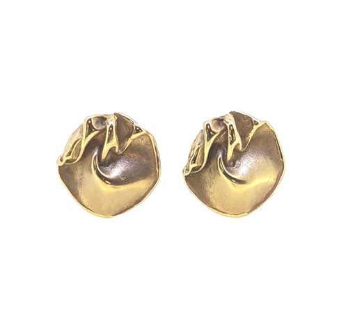Lot 28 - A pair of 9ct gold ear studs