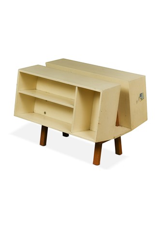 Lot 414 - Ernest Race (1913-1964) for Isokon, a Mk II Penguin Donkey bookcase