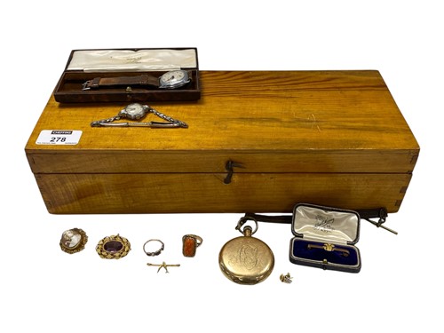 Lot 278 - A collection of jewellery and watches, to...