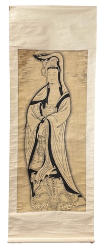 Lot 59 - A Chinese hanging scroll painting, late Qing/early Republic