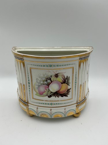 Lot 47 - A Coalport bough pot, circa 1810, painted with...
