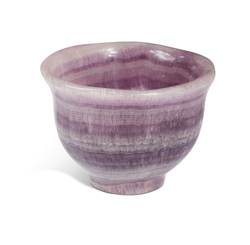 Lot 692 - A small turned fluorite bowl