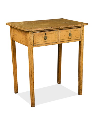 Lot 620 - A Regency yellow painted side table
