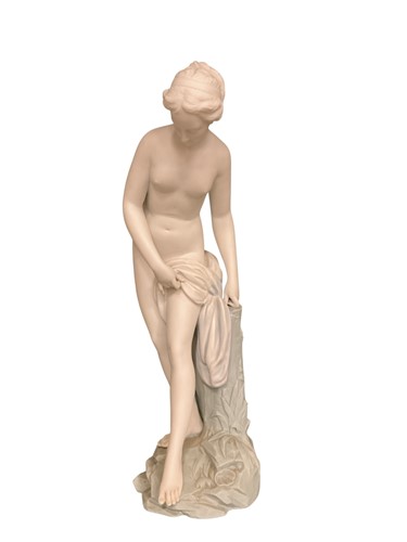 Lot 45 - A 19th century Continental, biscuit porcelain...