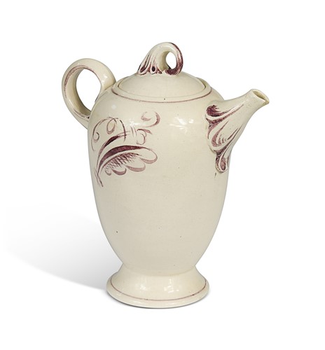 Lot 108 - Dora Billington (1890-1968), a tin-glazed earthenware teapot