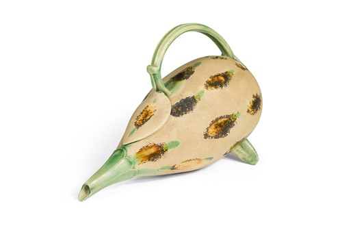 Lot 109 - Dora Billington (1890-1968), an unusual earthenware teapot