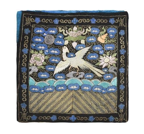 Lot 78 - Two Korean Civil Official Hyungbai (Rank Badges), Joseon Dynasty (1392 - 1910), late 19th century