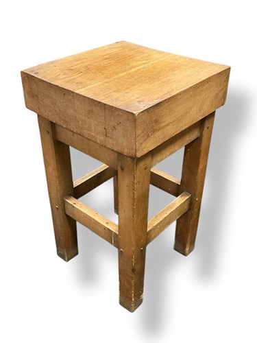 Lot 478 - A small modern butcher's block, 79 x 46 x 46cm