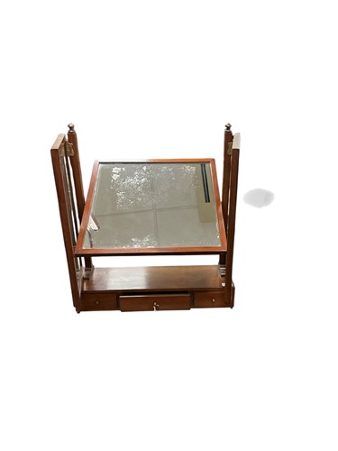 Lot 501 - A George III style mahogany dressing table...