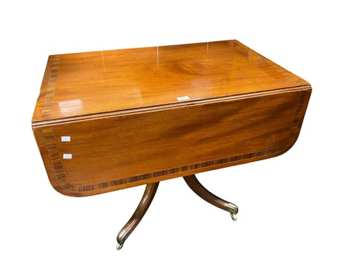 Lot 530 - A Regency mahogany and rosewood crossbanded...