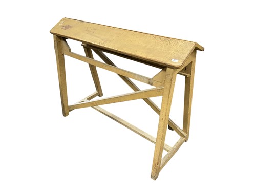 Lot 528 - A 20th century painted wood saddle stand 102 x...