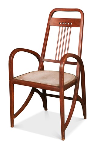 Lot 339 - A rare Thonet model 511 bentwood armchair, circa 1905