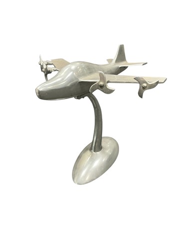 Lot 170 - A 20th century metalwork model of an aeroplane,...