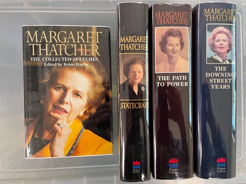 Lot 457 - THATCHER (Margaret) Four signed first editions