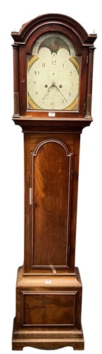 Lot 181 - A mahogany longcase clock 216cm high