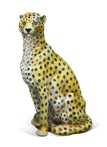 Lot 88 - An Italian terracotta Cheetah, modern