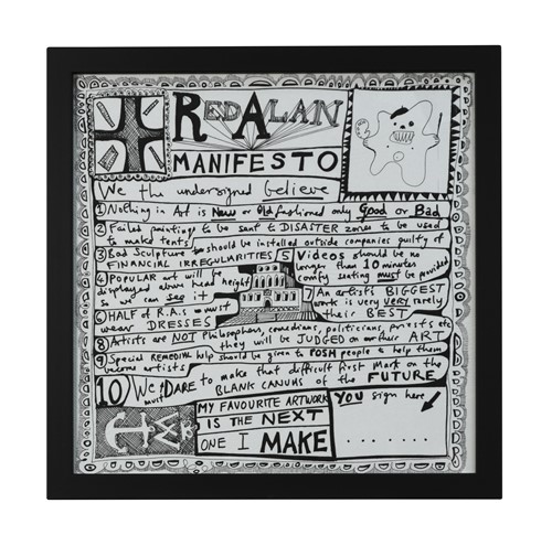 Lot 236 - Sir Grayson Perry CBE, RA (1960-), Red Alan Manifesto