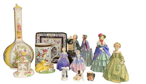 Lot 85 - A collection of ceramics to include; a Dresden...