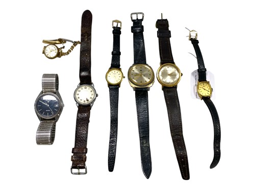 Lot 272 - A collection of seven watches, including a...