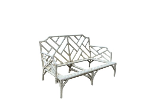 Lot 453 - A 20th century Cockpen type bamboo framed two...